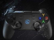 Rechargeable Smartphone Gamepad with Bluetooth for Android/iOS, featuring dual analog sticks, vibration feedback, and compact ergonomic design.