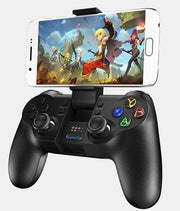 Smartphone Gamepad - Rechargeable | Android/iOS Bluetooth controller with phone mount, dual analog sticks, and action buttons for mobile gaming.