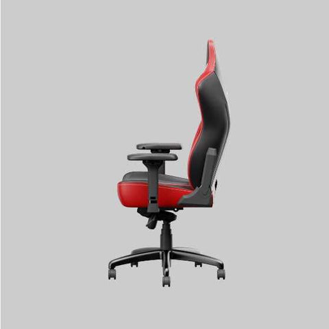 Side view of C-L44R Gaming Chair with PU leather and ergonomic lumbar support, ideal for gaming or office setups with adjustable armrests.