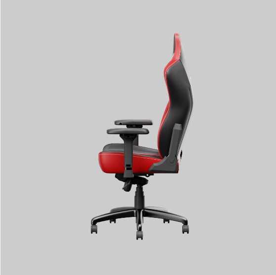 Side view of C-L44R Gaming Chair with PU leather and ergonomic lumbar support, ideal for gaming or office setups with adjustable armrests.