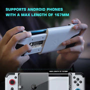 USB Gamepad for Android - Stretch Gamepad with Type-C connection supports phones up to 167mm, ideal for mobile gaming with ergonomic grip.