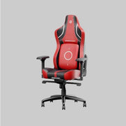 C-L44R Gaming Chair with PU leather in red and black, featuring ergonomic lumbar support and adjustable armrests for gaming or office use.