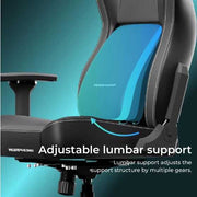 C-L44R Gaming Chair with adjustable lumbar support and PU leather finish, designed for ergonomic comfort in gaming or office setups.
